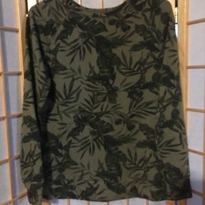 Old navy long sleeve jungle print